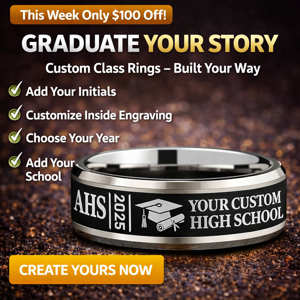 Custom Class Ring π + FREE Matching Bracelet π