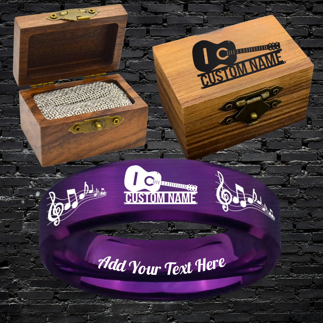 Custom Guitarist Ring Box Set + 3 Bonus Gifts 🎁