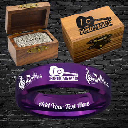 Custom Guitarist Ring Box Set + 3 Bonus Gifts 🎁