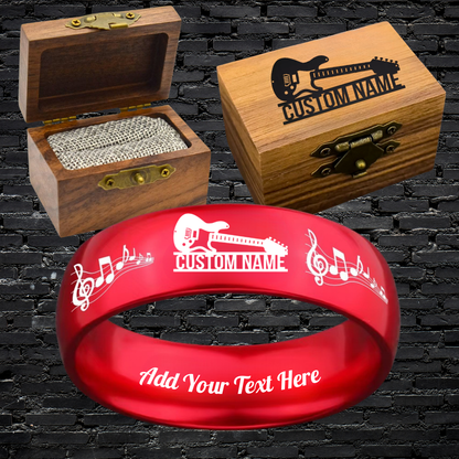 Custom Guitarist Ring Box Set + 3 Bonus Gifts 🎁