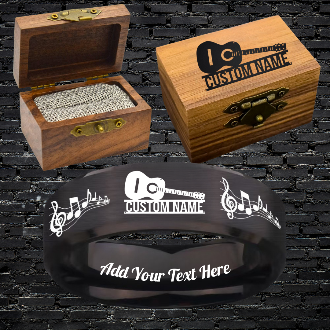Custom Guitarist Ring Box Set + 3 Bonus Gifts 🎁