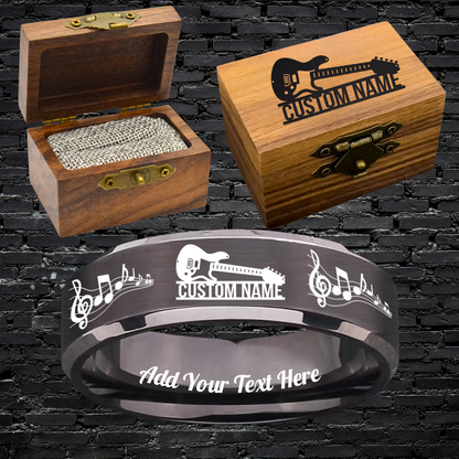 Custom Guitarist Ring Box Set + 3 Bonus Gifts 🎁