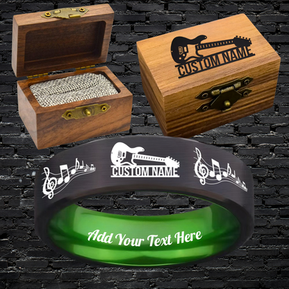 Custom Guitarist Ring Box Set + 3 Bonus Gifts 🎁