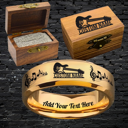 Custom Guitarist Ring Box Set + 3 Bonus Gifts 🎁