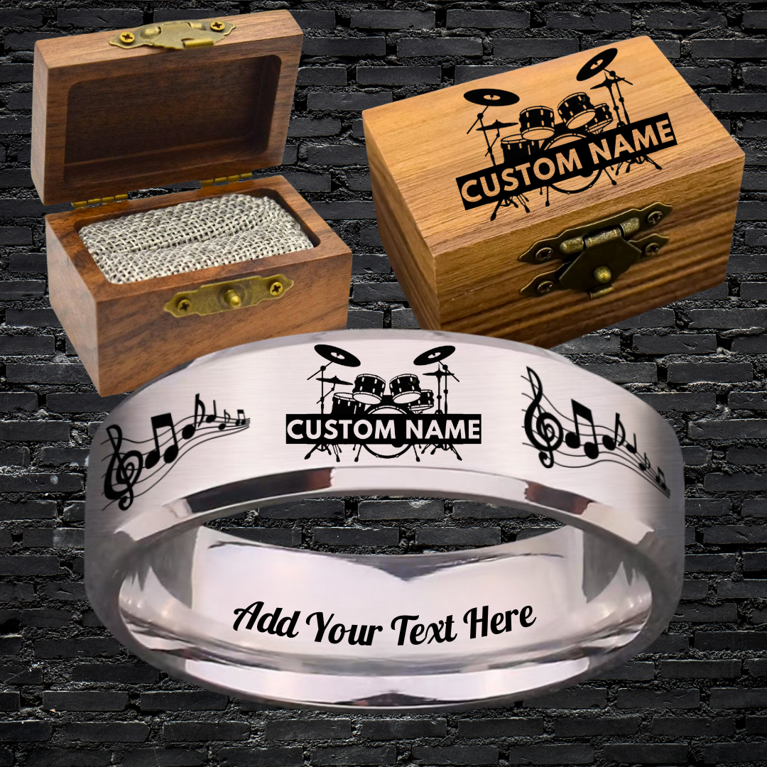 Drummer Ring Set + 3 Bonus Gifts 🎁 – By JW2
