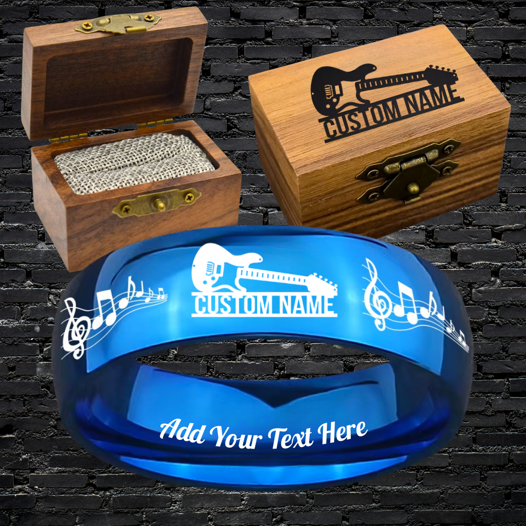 Custom Guitarist Ring Box Set + 3 Bonus Gifts 🎁
