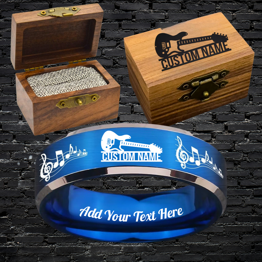Custom Guitarist Ring Box Set + 3 Bonus Gifts 🎁