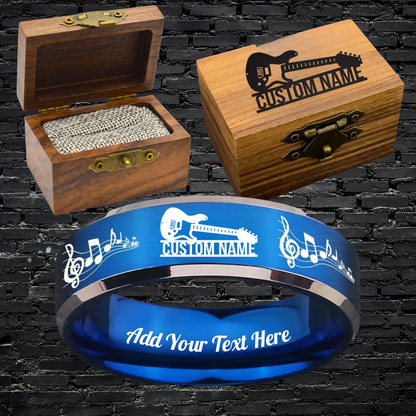 Custom Guitarist Ring Box Set + 3 Bonus Gifts 🎁
