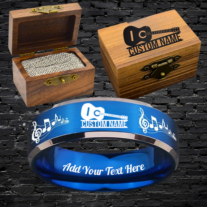 Custom Guitarist Ring Box Set + 3 Bonus Gifts 🎁