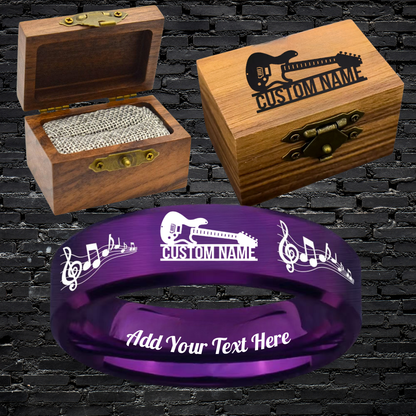 Custom Guitarist Ring Box Set + 3 Bonus Gifts 🎁