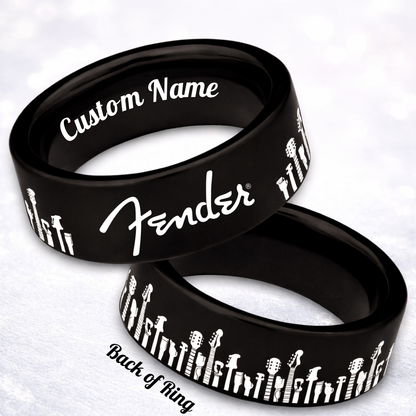 Guitarist Ring 😎 + FREE Necklace! 🎁