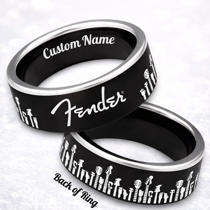 Guitarist Ring 😎 + FREE Necklace! 🎁