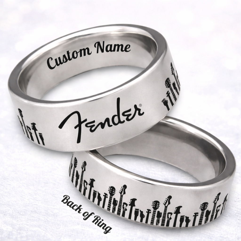 Guitarist Ring 😎 + FREE Necklace! 🎁