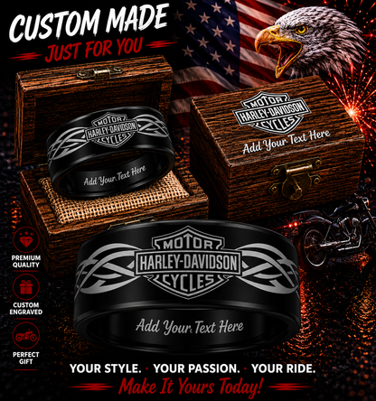 Custom HD Biker Ring Box Set + 3 Free Gifts