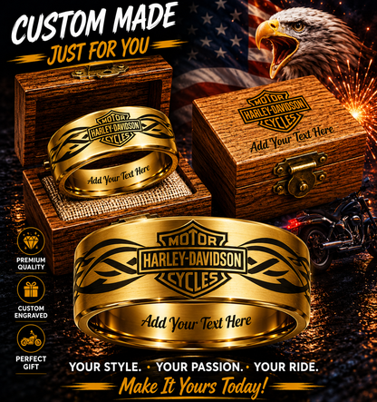 Custom HD Biker Ring Box Set + 3 Free Gifts