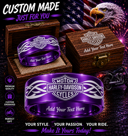 Custom HD Biker Ring Box Set + 3 Free Gifts