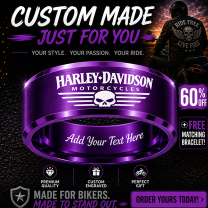 Biker Ring 😎 Today 60% Off + Free Bracelet! 🎁