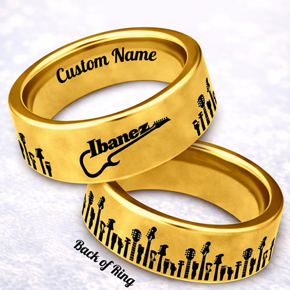 Guitarist Ring 😎 + FREE Necklace! 🎁