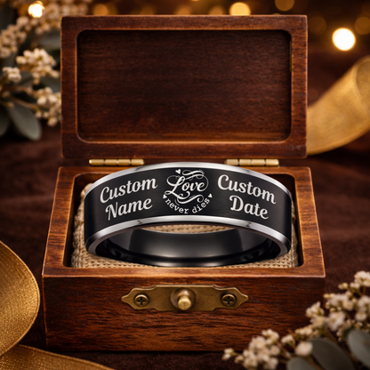 Memorial Ring + Engraved Wood Box + Free Bracelet 🎁