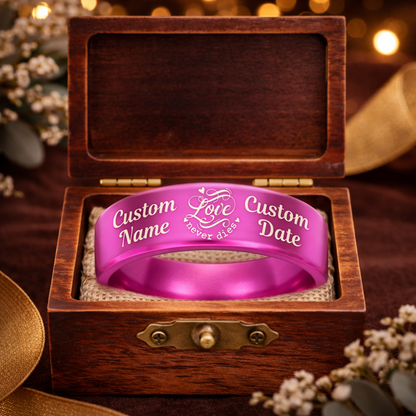 Memorial Ring + Engraved Wood Box + Free Bracelet 🎁