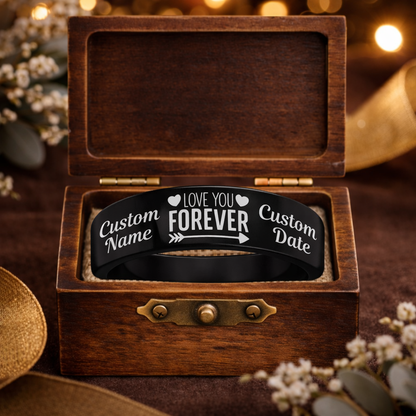 Memorial Ring + Engraved Wood Box + Free Bracelet 🎁