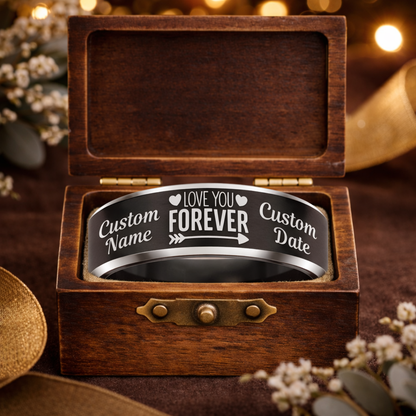 Memorial Ring + Engraved Wood Box + Free Bracelet 🎁