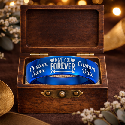 Memorial Ring + Engraved Wood Box + Free Bracelet 🎁