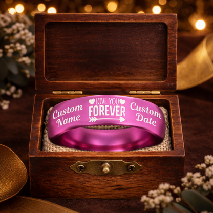 Memorial Ring + Engraved Wood Box + Free Bracelet 🎁