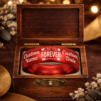 Memorial Ring + Engraved Wood Box + Free Bracelet 🎁