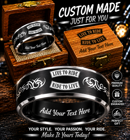 Custom HD Biker Ring Box Set + 3 Free Gifts