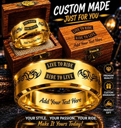 Custom HD Biker Ring Box Set + 3 Free Gifts